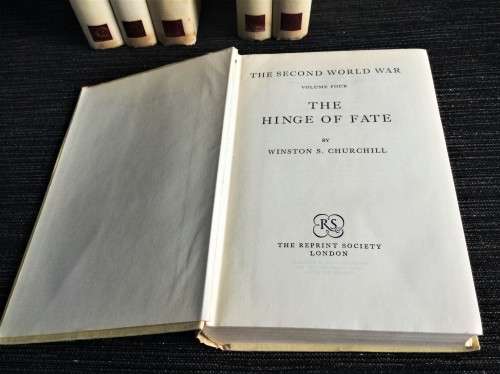 COMPLETE 6 BOOK SET OF SECOND WORLD WAR, BY WINSTON CHURCHILL! *GOOD CONDITION*