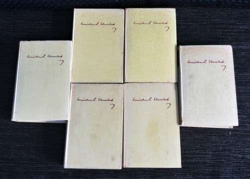 COMPLETE 6 BOOK SET OF SECOND WORLD WAR, BY WINSTON CHURCHILL! *GOOD CONDITION*
