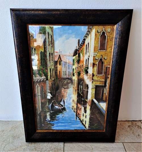 STUNNING ORIGNAL FRAMED WATER COLOUR BY ARTIST STEFANIA MARCHI!