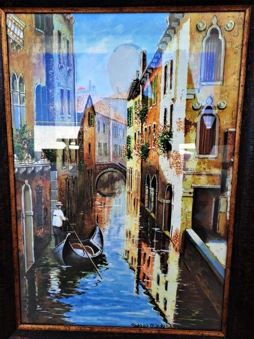 STUNNING ORIGNAL FRAMED WATER COLOUR BY ARTIST STEFANIA MARCHI!