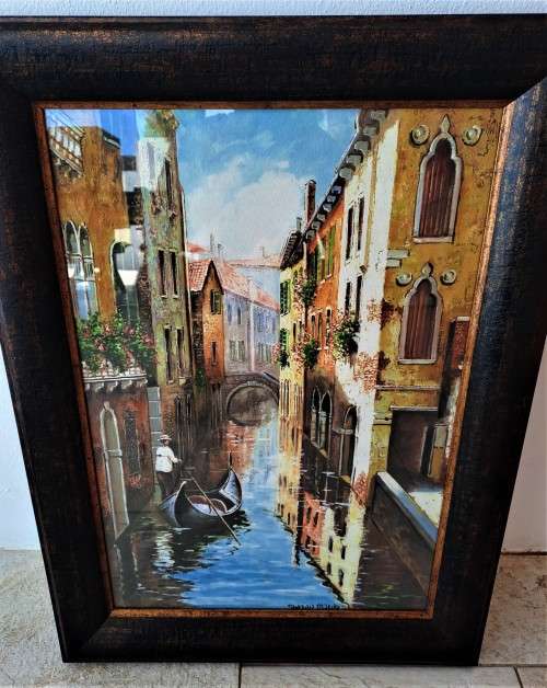 STUNNING ORIGNAL FRAMED WATER COLOUR BY ARTIST STEFANIA MARCHI!