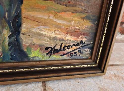 STUNNING PAIR OF GILT FRAMED ORIGINAL OIL ON CANVAS PAINTINGS *SIGNED*