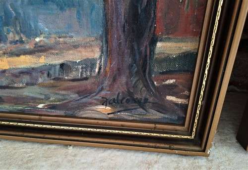 STUNNING PAIR OF GILT FRAMED ORIGINAL OIL ON CANVAS PAINTINGS *SIGNED*