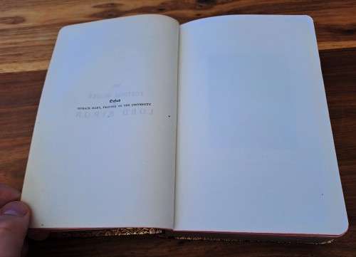 1907 HIGH-QUALITY LEATHER BOUND COPY OF THE POETICAL WORKS OF BYRON!