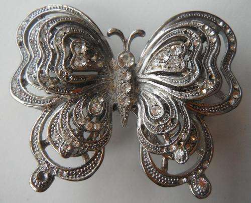 Beautiful Silver Butterfly Brooch!!