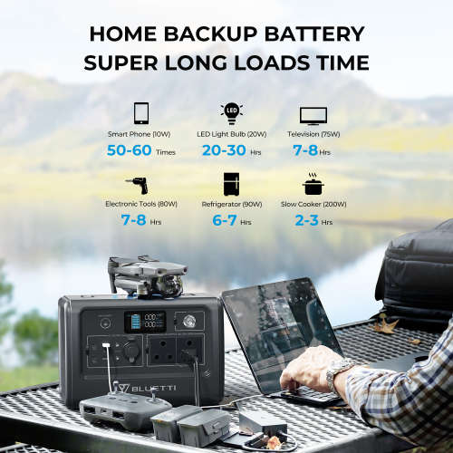 Bluetti EB70 Portable Power Station 1000W 716Wh Outdoor Solar Generator LiFePO4 Home Battery Backup