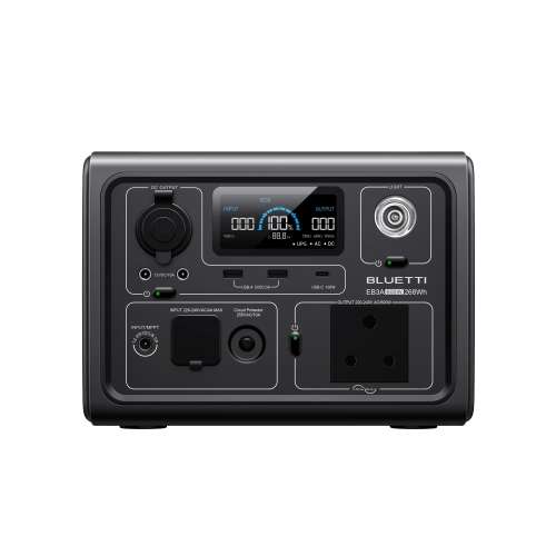 BLUETTI EB3A 600W 268Wh Portable Power Station LiFePO4 Battery Solar Generator - SA Plug