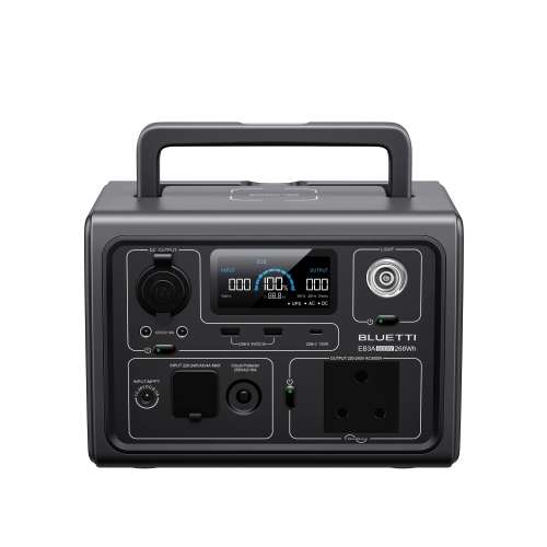 BLUETTI EB3A 600W 268Wh Portable Power Station LiFePO4 Battery Solar Generator - SA Plug