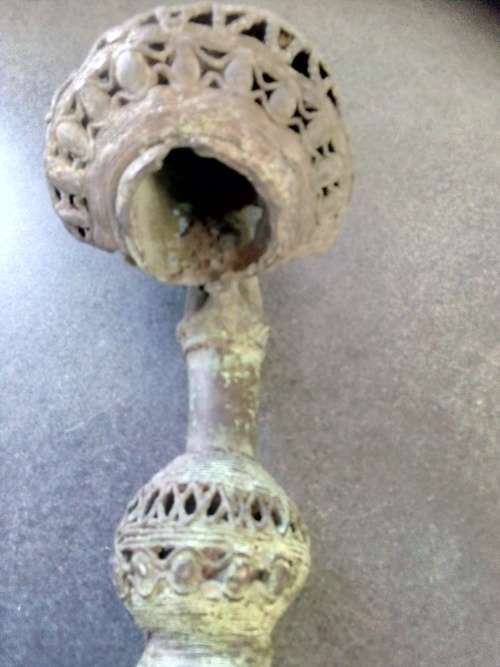 What a FIND!-"Bamum"People Ceremonial Pipe-Solid & Heavy --STUNNING& UNUSUAL!!!