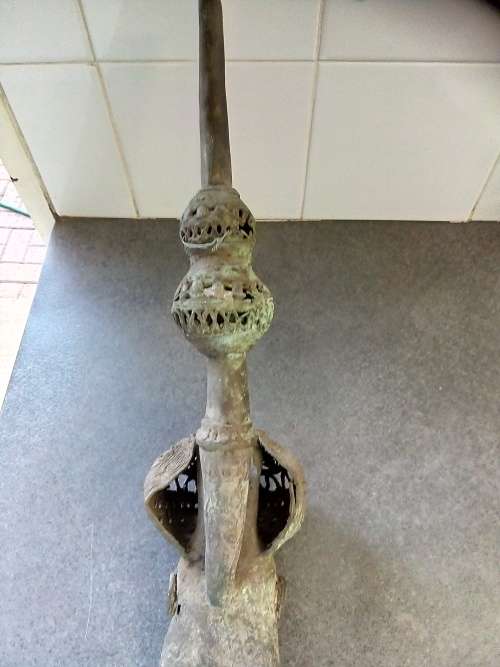 What a FIND!-"Bamum"People Ceremonial Pipe-Solid & Heavy --STUNNING& UNUSUAL!!!