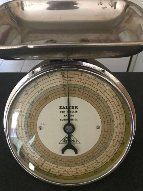 Vintage Salter No:240 Old Coin Scale used by Banks Excellent Condition 100% working as per Photos