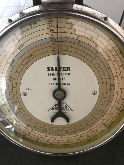 Vintage Salter No:240 Old Coin Scale used by Banks Excellent Condition 100% working as per Photos