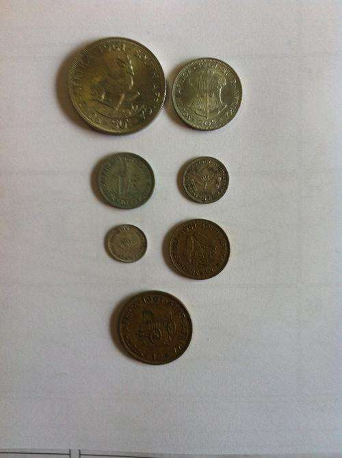 Complete Set Of 1961 -1st Decimal Series Coin Lot(Bronze half cent to Silver 50c)Stunning Find!