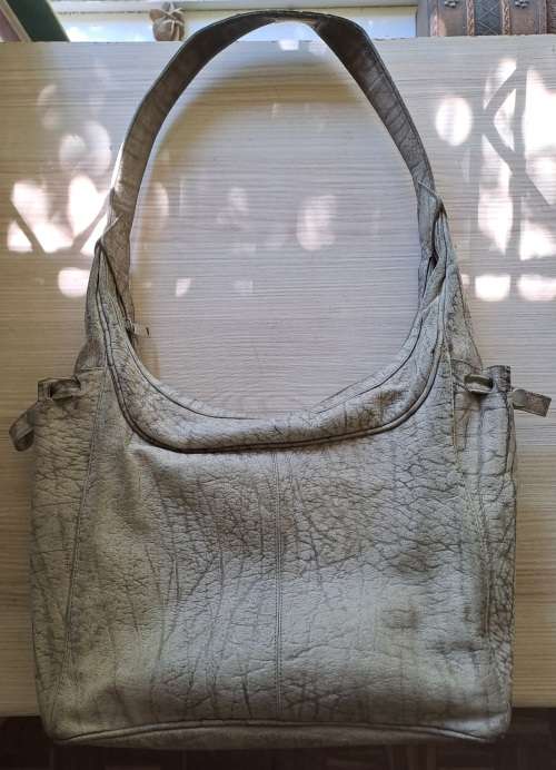 Buffalo Skin Grey Handbag