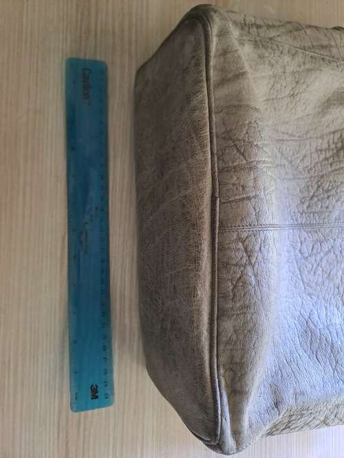Buffalo Skin Grey Handbag