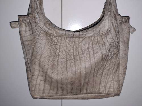 Buffalo Skin Grey Handbag