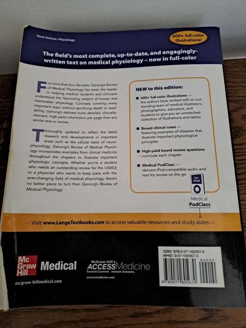 Review of Medical Physiology - 23rd Edition - Lange