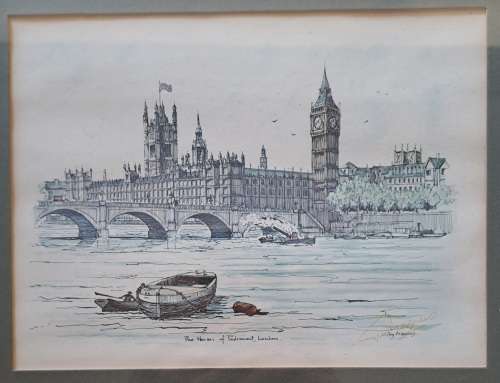 Vintage Picture frames of Old England x 3
