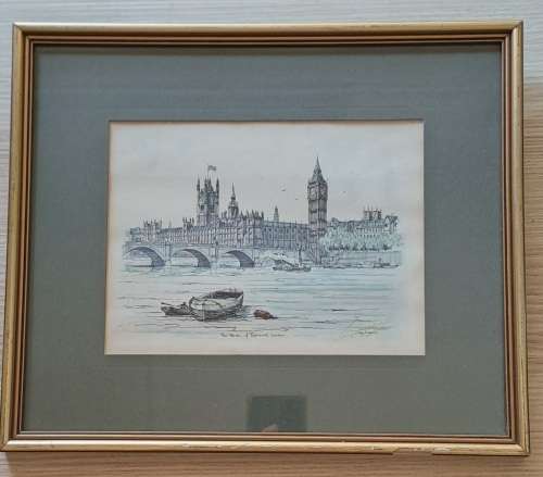 Vintage Picture frames of Old England x 3