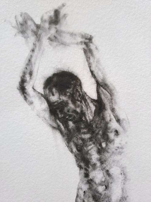 Diane Victor - Lithograph - Ashes to Ashes - 297mm x 210mm - double sided with pencil message