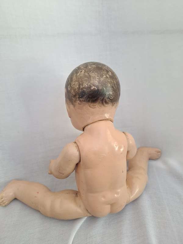 Antique Composition Doll - painted eyes - 41cm