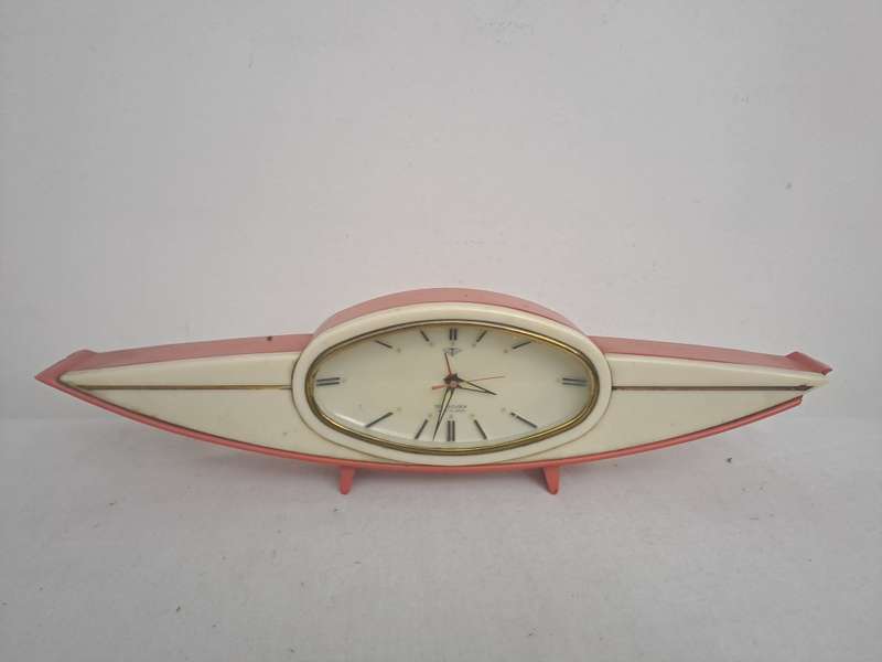 Vintage Retro Atomic Clock Bakelite (damaged)