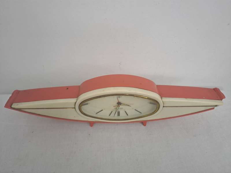 Vintage Retro Atomic Clock Bakelite (damaged)