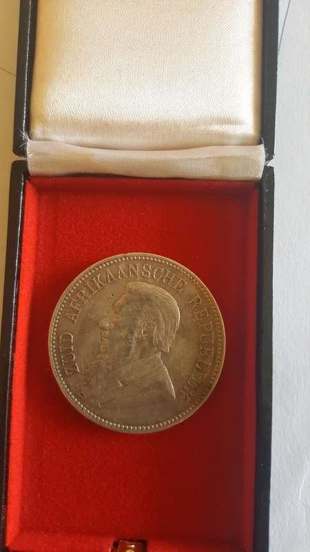 ZAR Paul Kruger 5shilling( Crown) double shaft