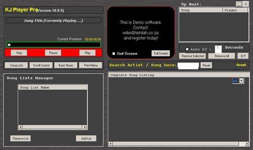 Karaoke - KJ Player Pro with almost 10 000 FREE top quality songs - Not midi ... !!!