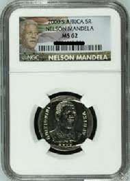 NGC Graded Mandela year 2000 R5   <<MS62>> .. New Mandela Label