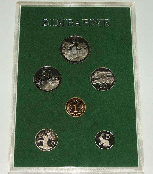 ***1980 ZIMBABWE 6 COIN PROOF SET***