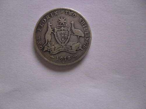 1918 AUSTRALIA   *** ONE FLORIN ***    RRRRRRRRRRRARE!!!