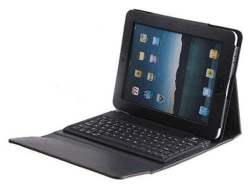 **FREE STYLUS** BLUETOOTH v3.0 LEATHER KEYBOARD COVER FOR IPAD 1/  2 AND 3