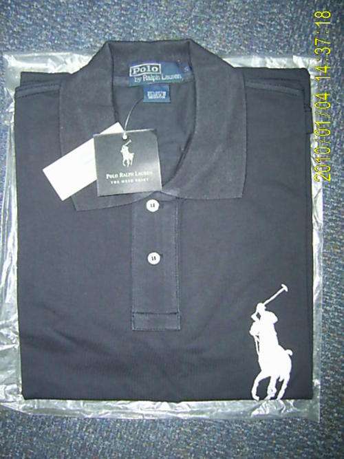 RALPH LAUREN (BIG PONY) - BLACK WITH WHITE LOGO - SMALL