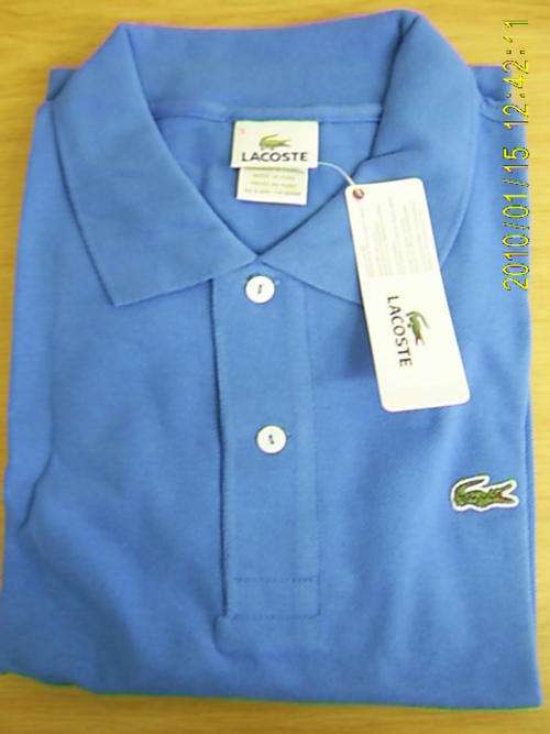 LACOSTE POLO (BLUE) SIZE (MEDIUM)