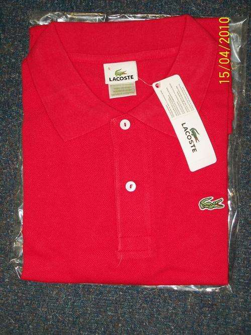 LACOSTE POLO (RED) SIZE 4(SMALL)