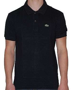 LACOSTE POLO ( BLACK) SIZE 4 (SMALL)