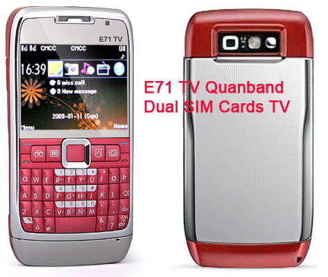 ** 24 HOUR DELIVERY** E71 DUAL SIM, TV, FM RADIO, BLUETOOTH, QWERTY KEYBOARD, QUAD BAND MOBILE PHONE