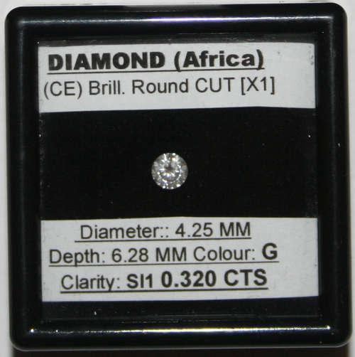 ***** 0.320ct Round Cut CERTIFIED DIAMOND ****** No Reserve.