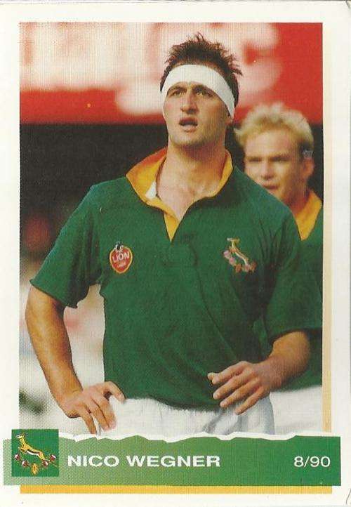 1994 Rugby Trading Card Nico Wegner