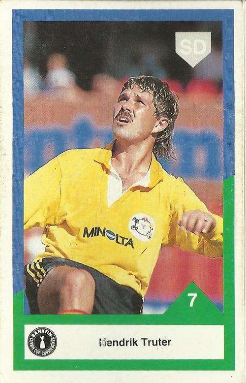 1992 Currie Cup Rugby Trading Card Hendrik Truter