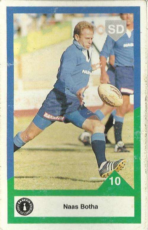 1992 Currie Cup Rugby Trading Card Naas Botha