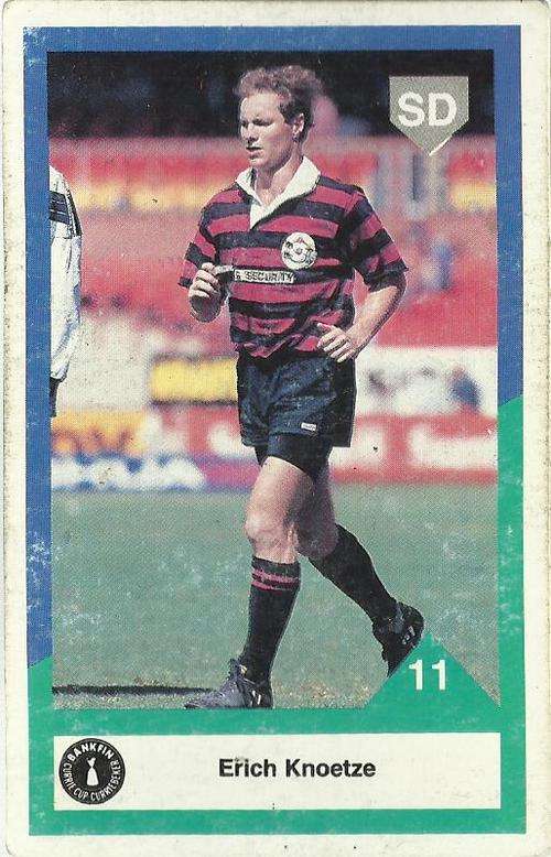 1992 Currie Cup Rugby Trading Card Erich Knoetze