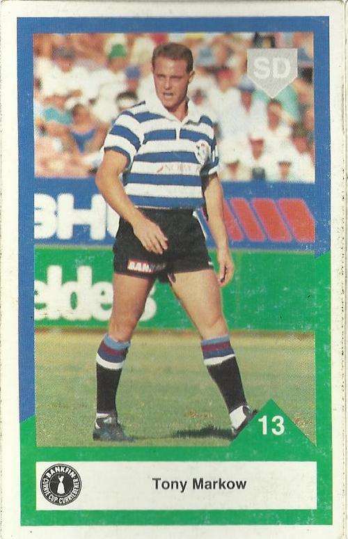 1992 Currie Cup Rugby Trading Card Tony Markow