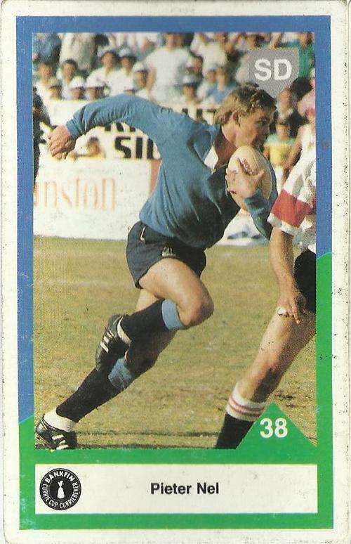 1992 Currie Cup Rugby Trading Card Pieter Nel