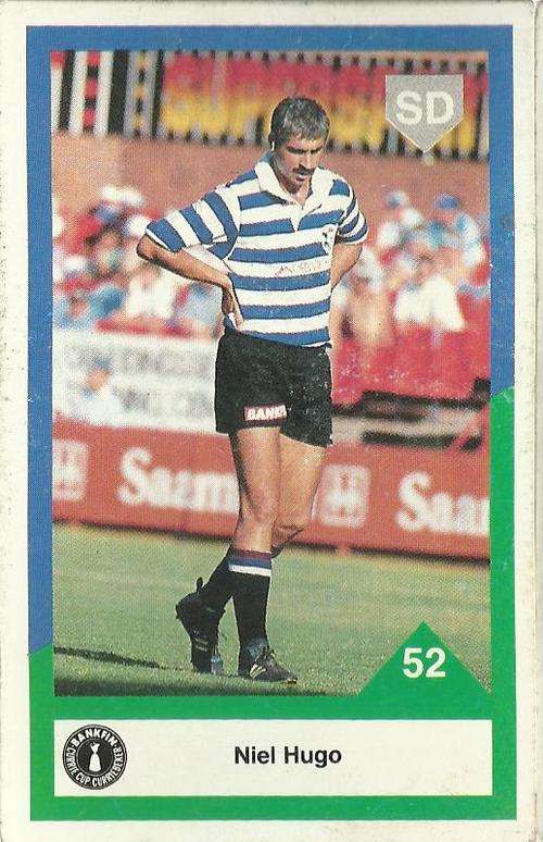 1992 Currie Cup Rugby Trading Card Neil Hugo