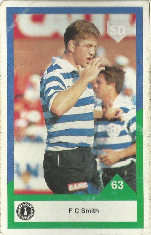 1992 Currie Cup Rugby Trading Card FC Smit