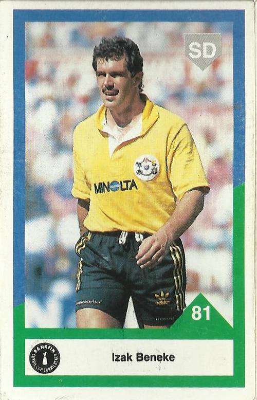 1992 Currie Cup Rugby Trading Card Izak Beneke