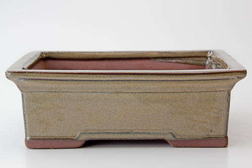 Glazed Bonsai Container, 23 x 18 x 8.5cm