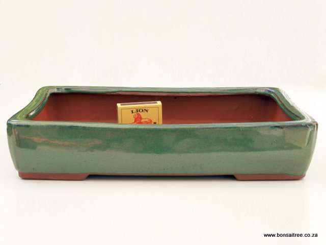 Glazed Rectangular Bonsai Container